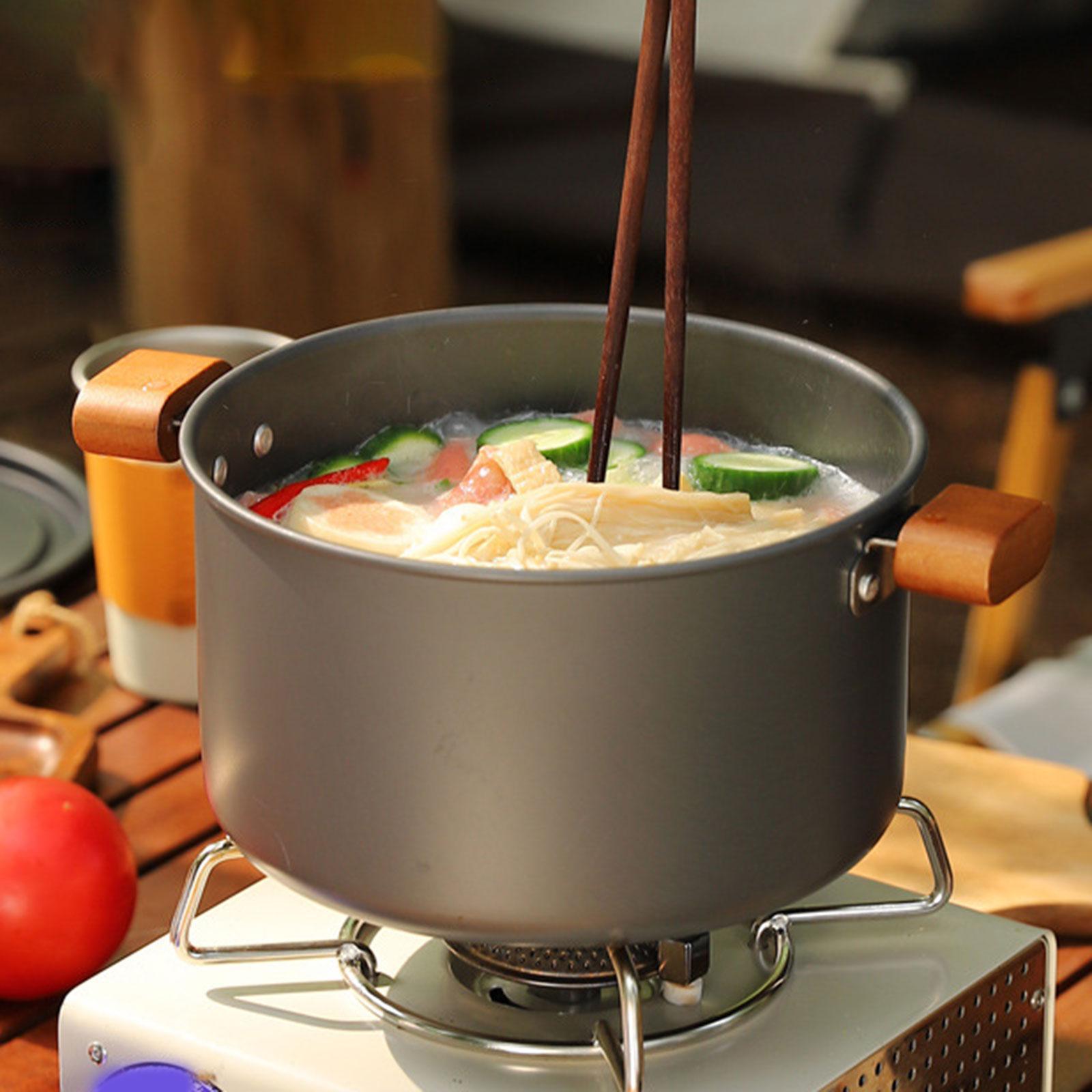 Camping Cooking Utensil Bag - キャンプ用スープポット キッチン用品 ポータブル調理器具 キャリーバッグ付き 調理器具 アウトドア用調理鍋