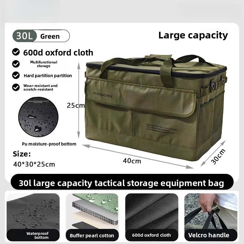 Camping Cooking Set Large - ポータブルカセットストーブセット 大容量 防水 アウトドアクッキングギア ガスボンベ調理器具 登山