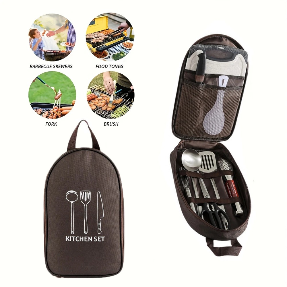 ポータブルアウトドアクックバッグ キャンプ収納バッグ ポータ - Camping Cooking Utensil Bag のレビューと価格