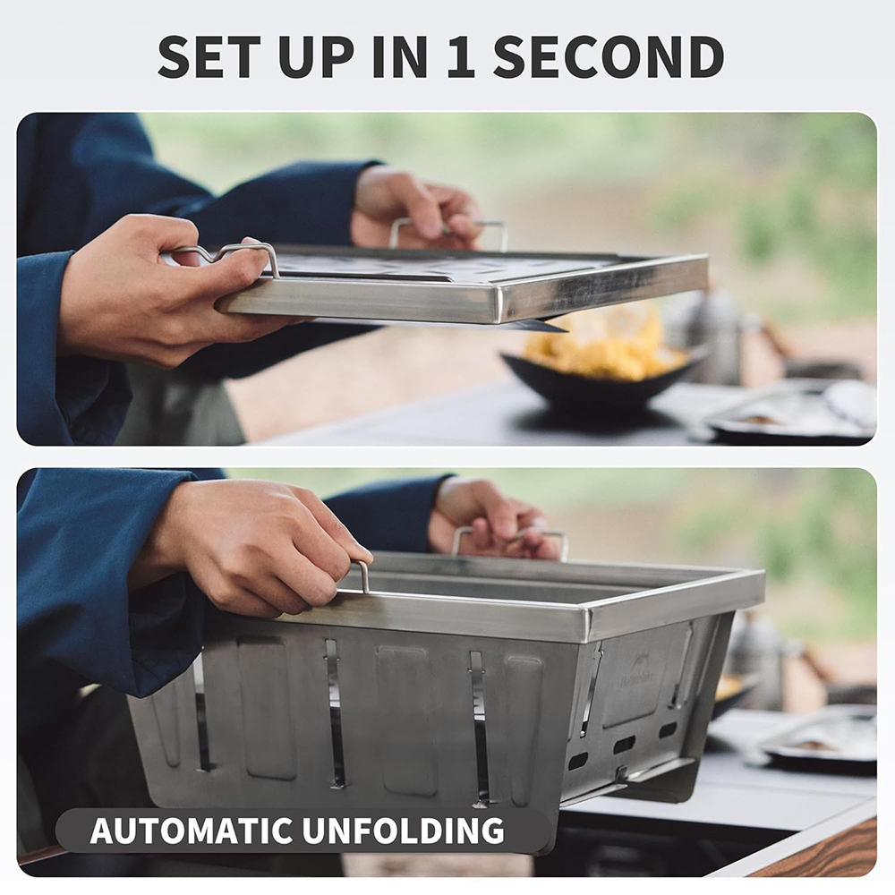 Naturehike キャンプ用チャコールグリル IGTテー - Camping Cooking Windshield のレビューと価格