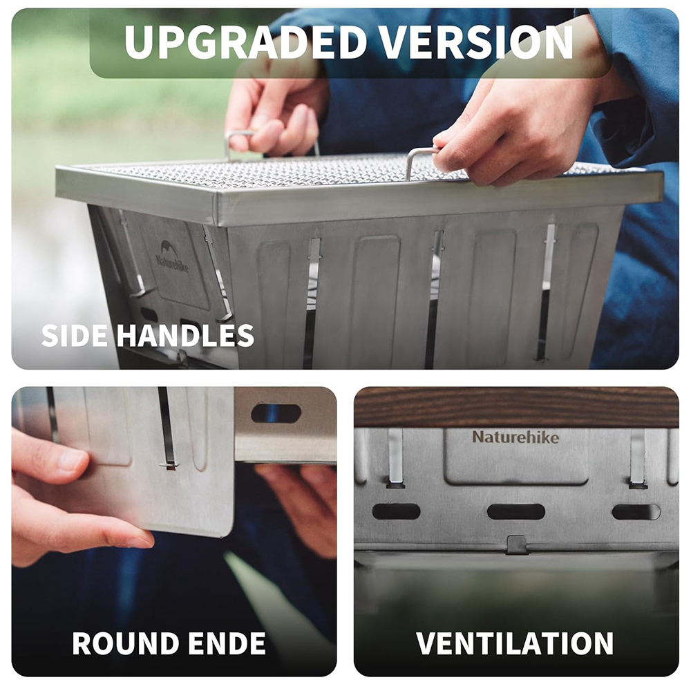 Naturehike キャンプ用チャコールグリル IGTテー - Camping Cooking Windshield のレビューと価格