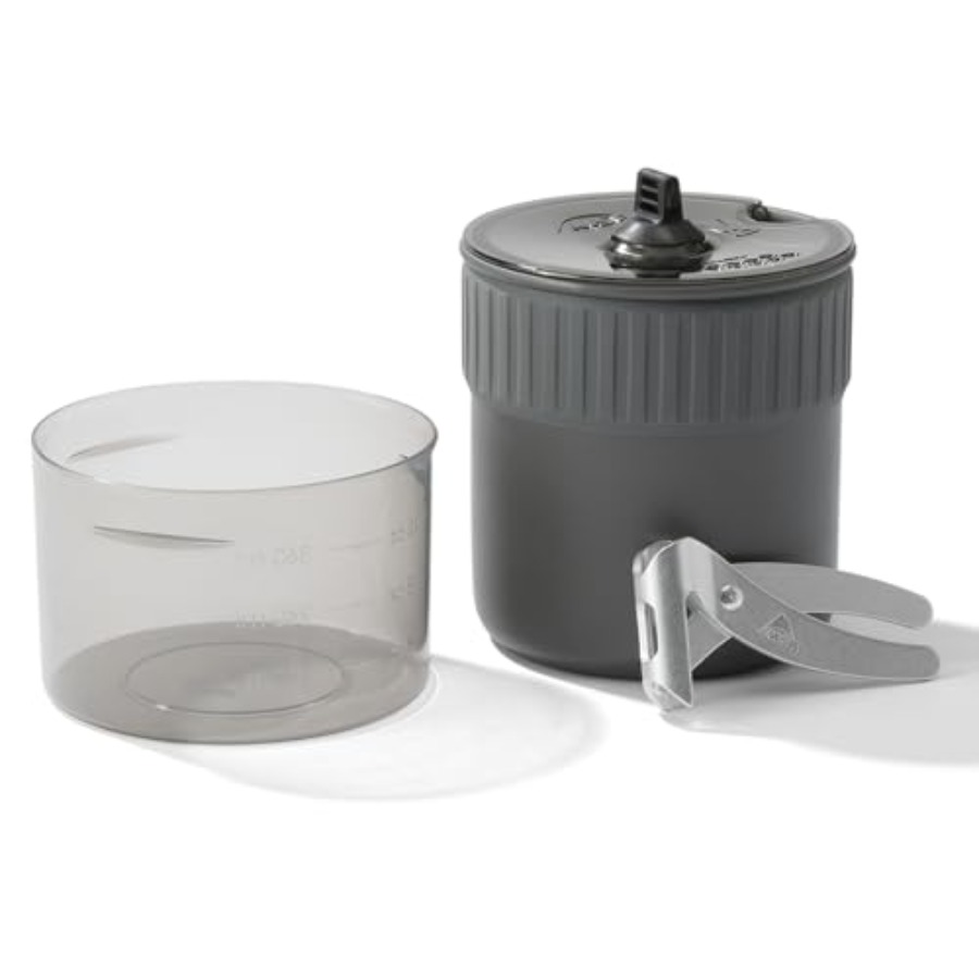 トレイルミニソロキャンプクックセット：軽量アルミニウム製、黒 - Nesting Camping Cooking Set のレビューと価格