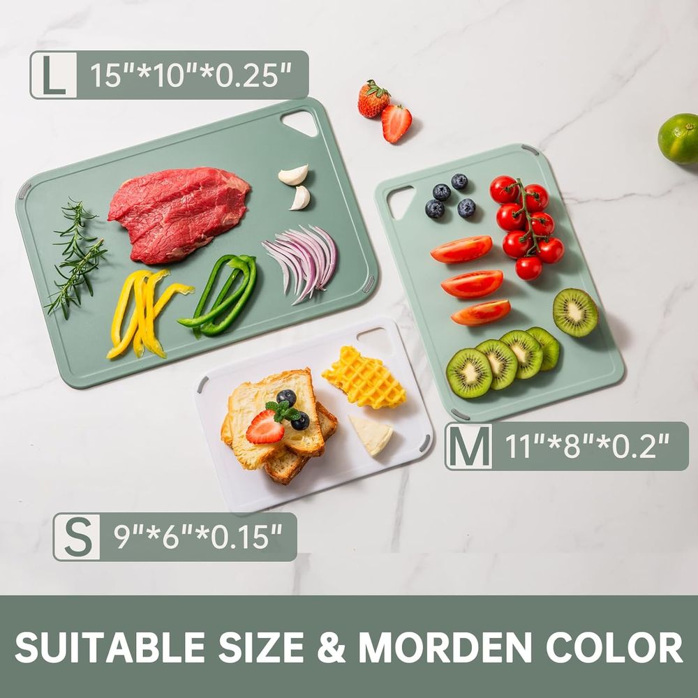 プラスチック製まな板3枚セット - まな板、大小のカッティン - Camping Cooking Set Large のレビューと価格