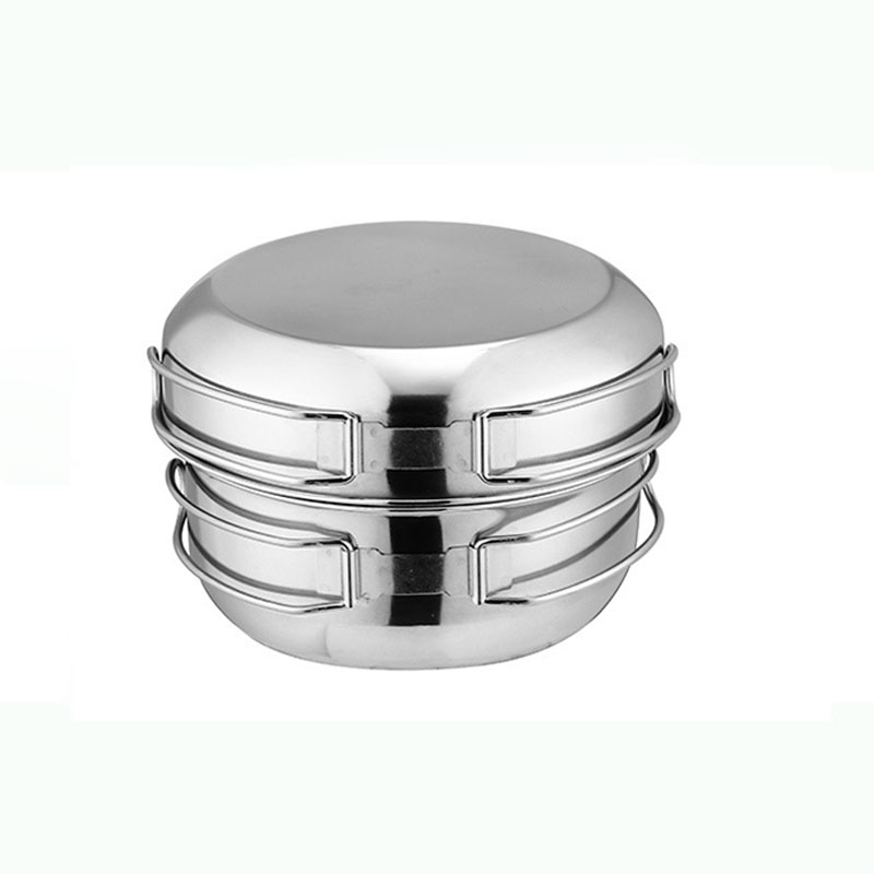 折りたたみ式5ピースカップキッチン鍋フライパンセット屋外調理 - Camping Cooking Ware Set のレビューと価格