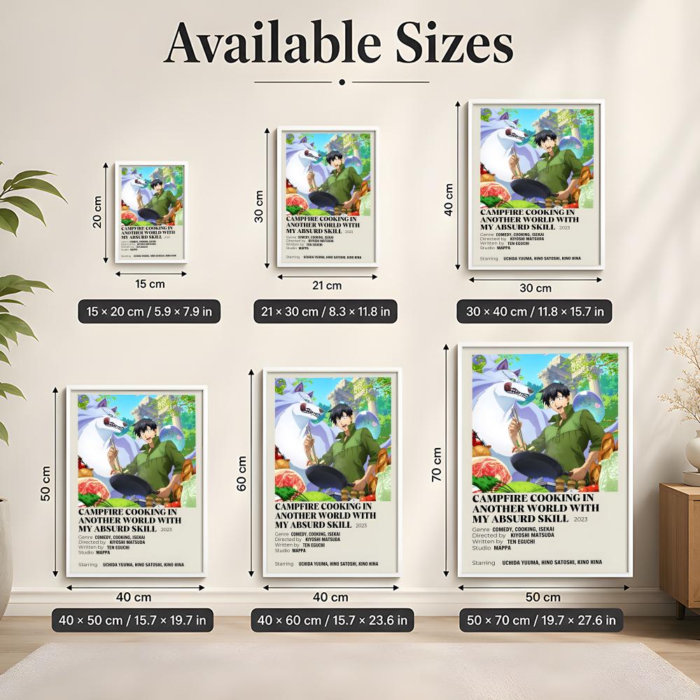 異世界でのキャンプファイヤー料理と私の不条理なスキルポスター - Campfire Cooking In Another World のレビューと価格