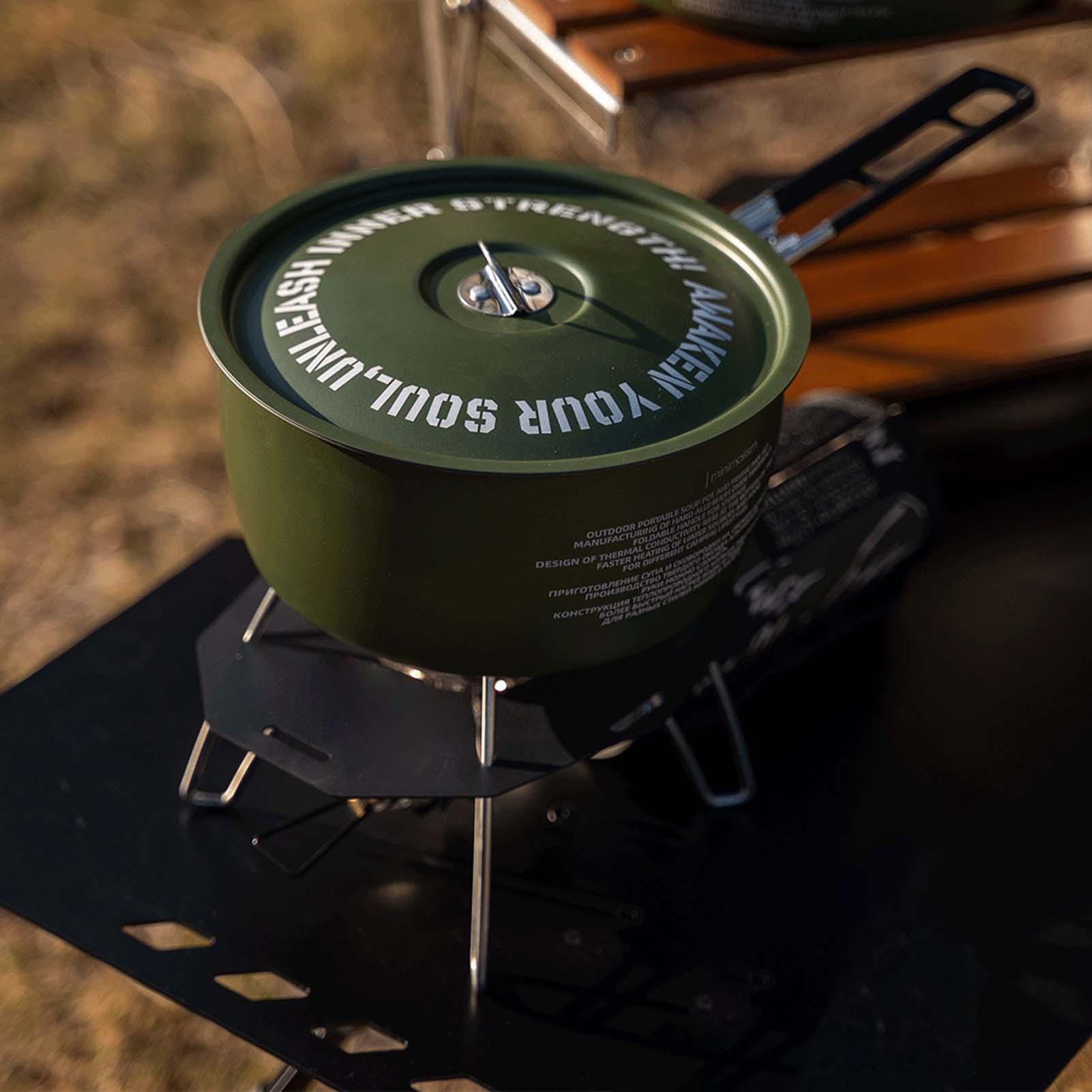 キャンプ調理器具セットキャンプフライパン調理用取り外し可能な - Camping Cooking Set Detachable Handle のレビューと価格