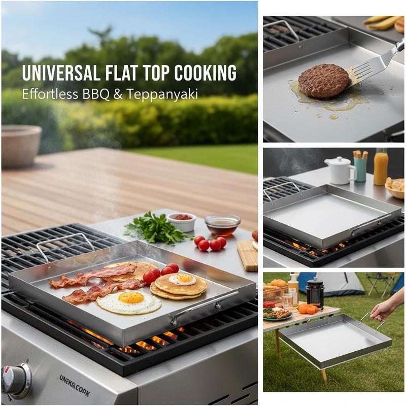 ユニバーサルフラットトップグリドル 18x16インチ キャン - Camping Cooking Hardware のレビューと価格