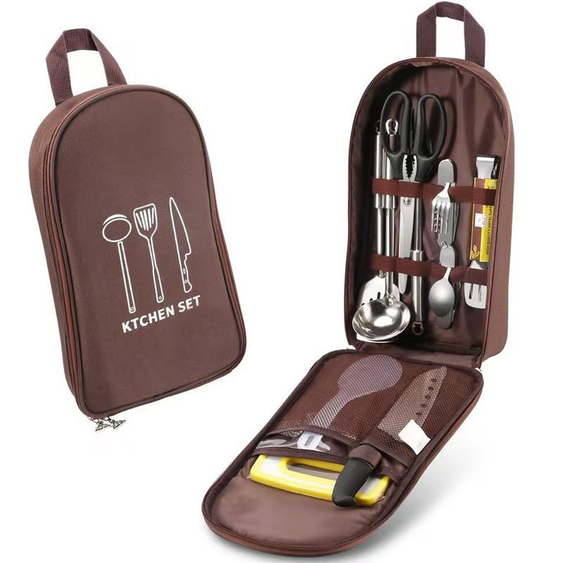 キャンプ用品オーガナイザーバッグアウトドアクッキング収納ポー - Camping Cooking Utensil Bag のレビューと価格