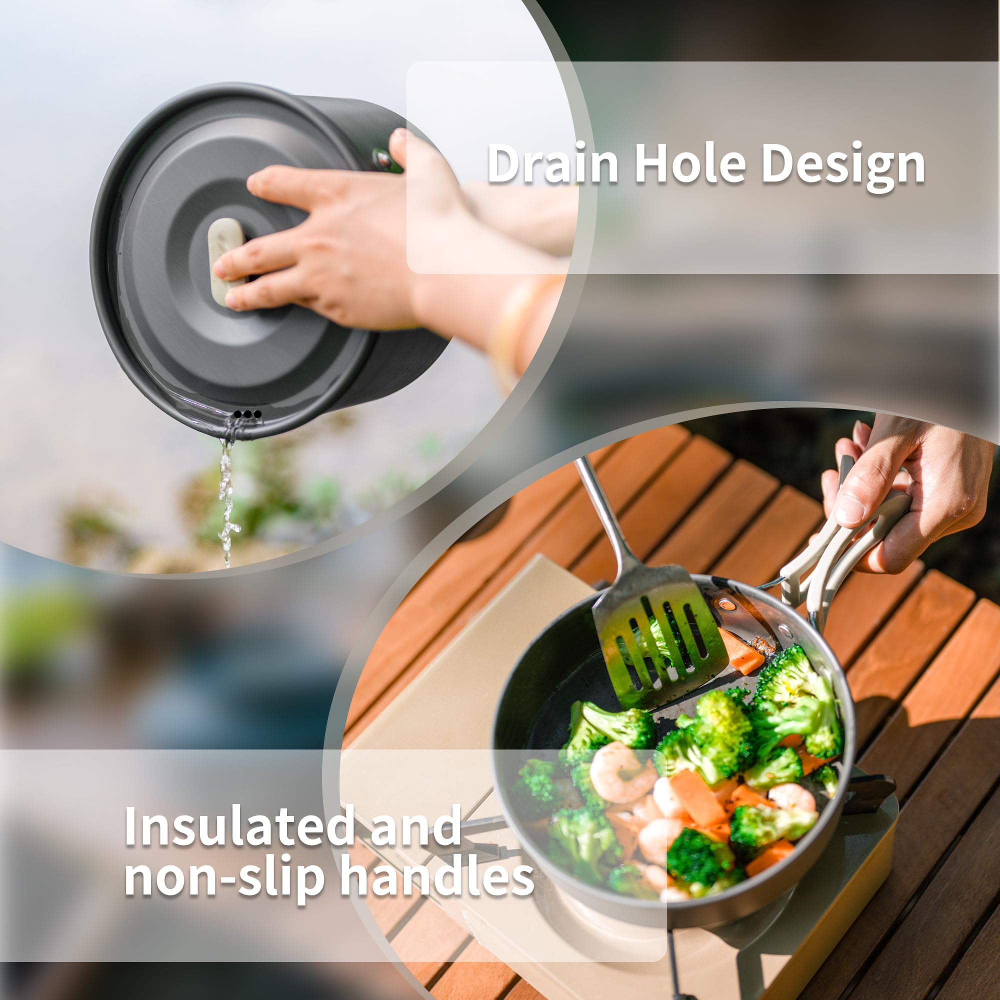 Naturehike キャンプ用スープポット調理器具 蓋付き - Camping Cooking Set Large のレビューと価格
