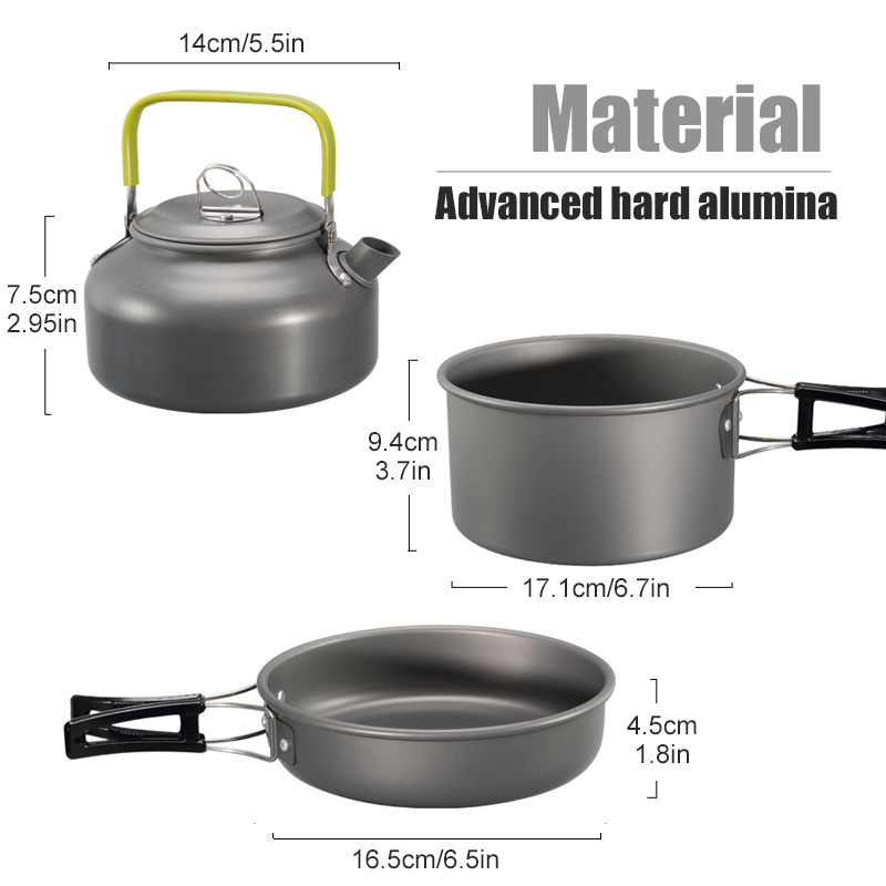 WESTTUNE キャンプ調理器具キット アルミ アウトドア - Camping Cooking Hardware のレビューと価格