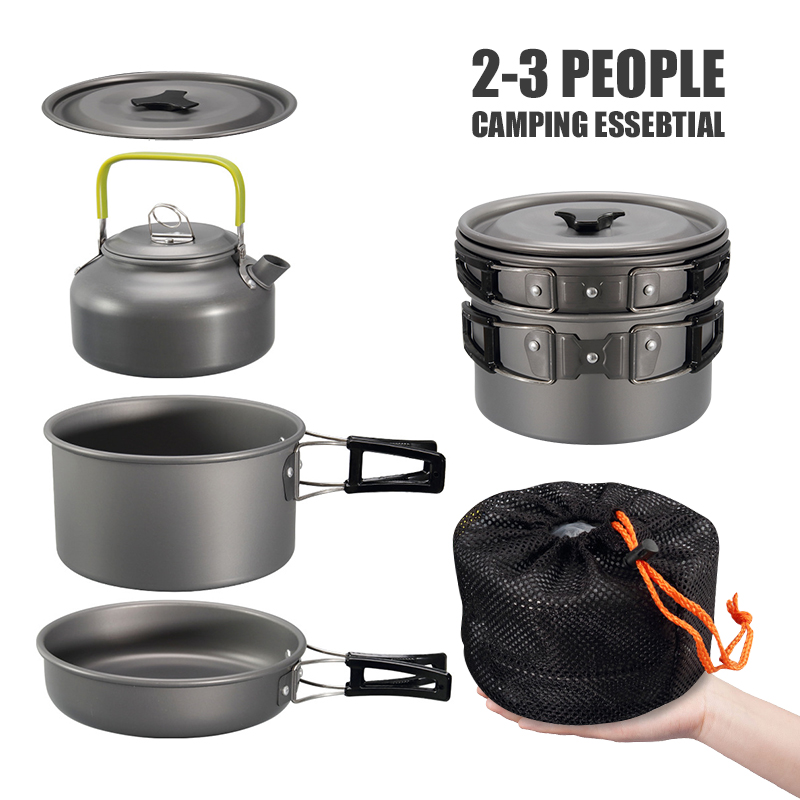 WESTTUNE キャンプ調理器具キット アルミ アウトドア - Camping Cooking Hardware のレビューと価格