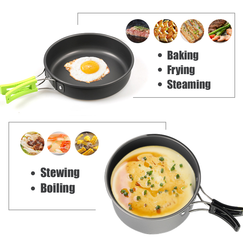 WESTTUNE キャンプ調理器具キット アルミ アウトドア - Camping Cooking Hardware のレビューと価格