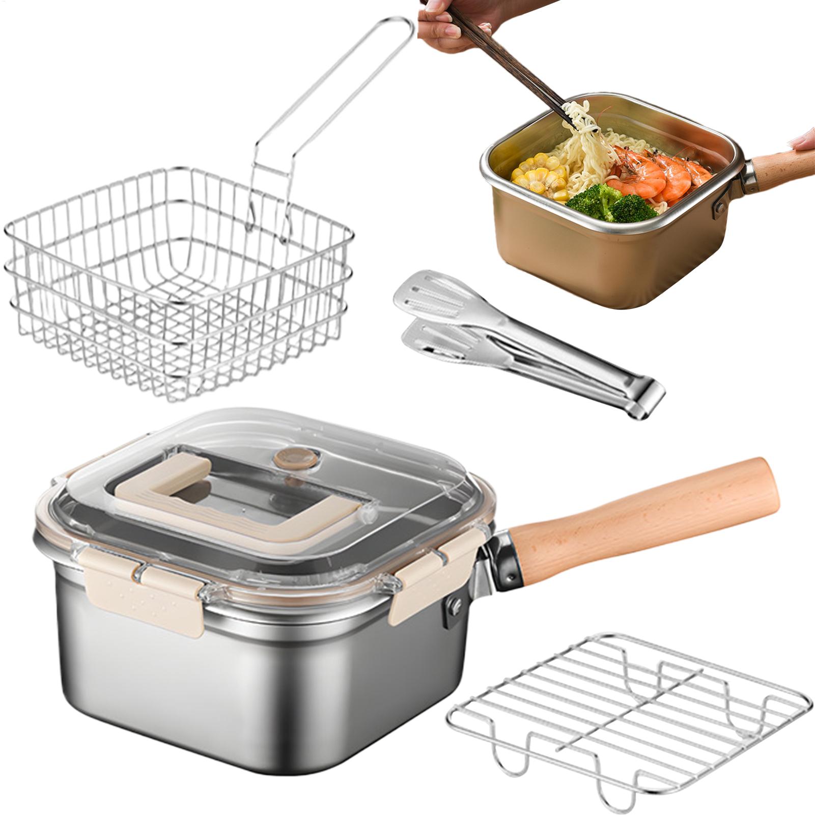 ディープフライヤーパンセット スクエア型 キャンプ用調理鍋  - Camping Cooking Set Large のレビューと価格