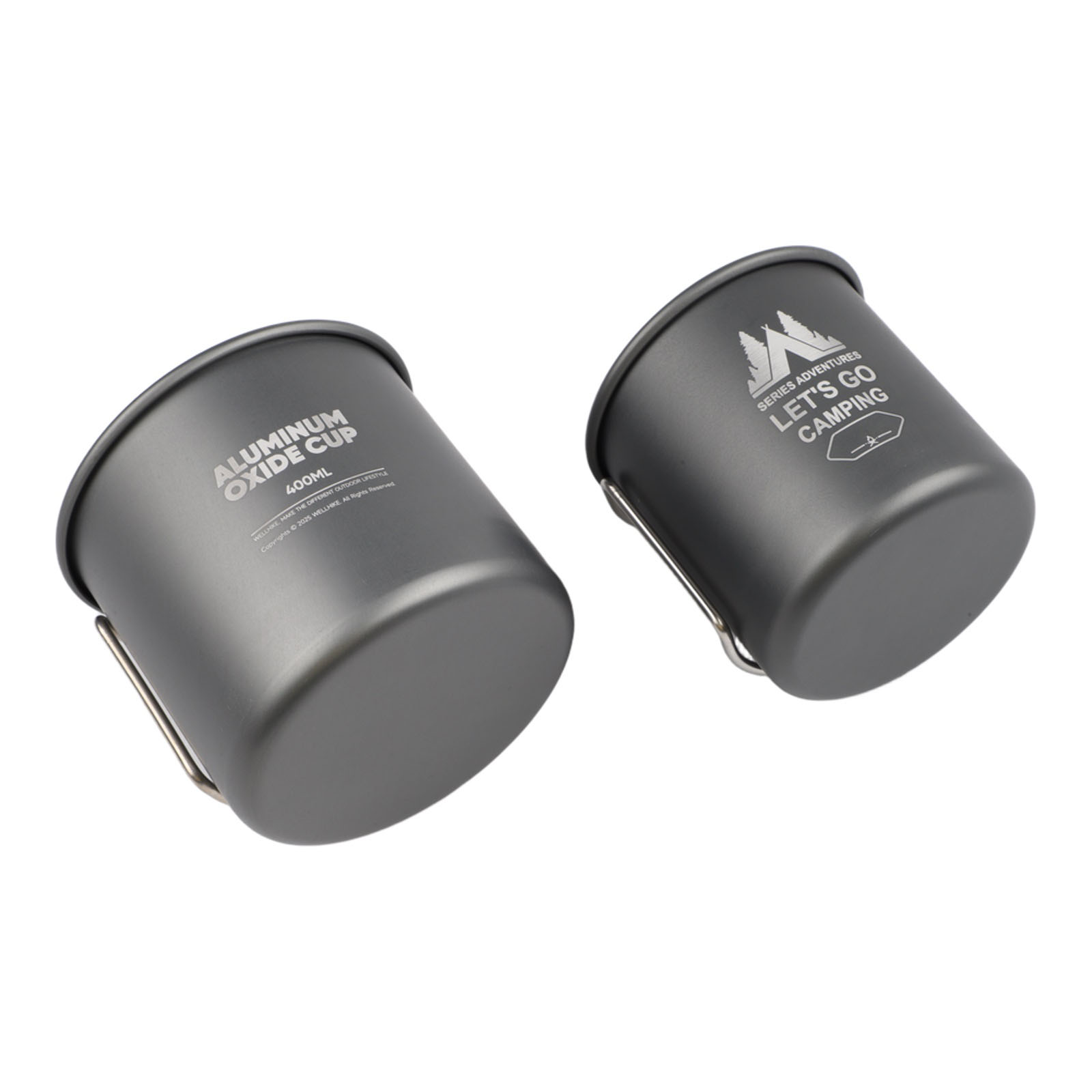 アルミ合金製キャンプマグセット 300mlと400ml 折り - Nesting Camping Cooking Set のレビューと価格