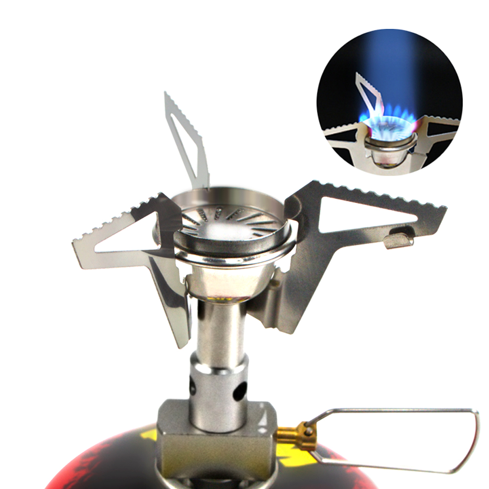 屋外ガスストーブヒーターキャンプポータブルミニガスバーナーハ - Camping Cooking Windshield のレビューと価格