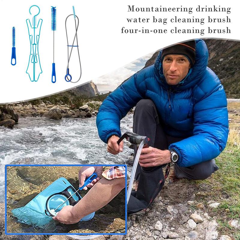 水水分補給袋クリーニングブラシキットプラスチック屋外飲料水バ - Camping Cooking Utensil Bag のレビューと価格