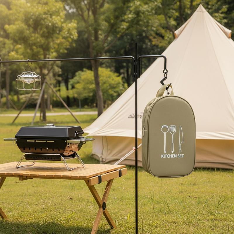 アウトドアクッキングバッグ キャンプ用収納バッグ ポータブル - Camping Cooking Utensil Bag のレビューと価格