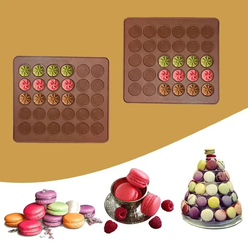 48/30穴ノンスティックシリコンマカロンペストリーオーブン - Camping Cooking Mat のレビューと価格