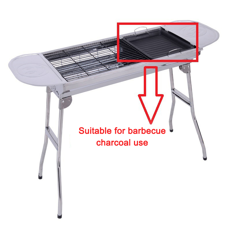 屋外用厚い四角グリルパン 2つのハンドル付き ポータブルノン - Camping Cooking Hardware のレビューと価格