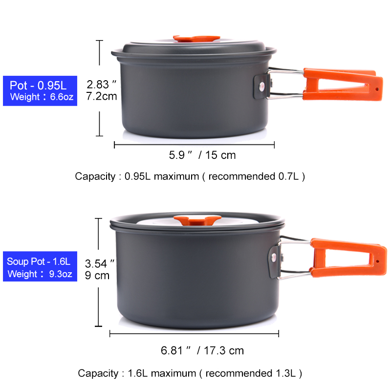 幅の屋外キャンプ調理器具セット、食器、調理カトラリー、調理器 - Camping Cooking Hardware のレビューと価格