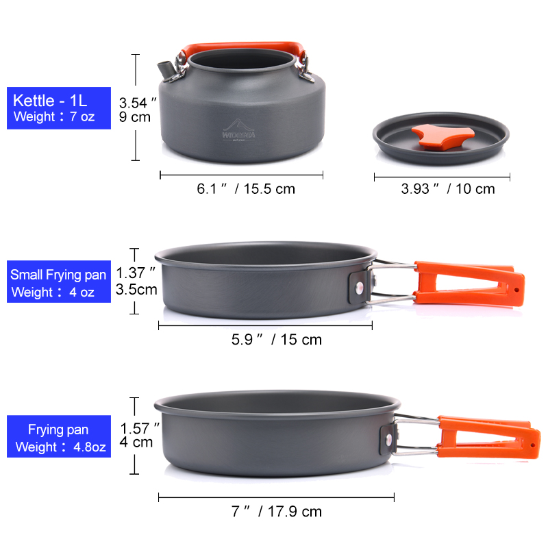 幅の屋外キャンプ調理器具セット、食器、調理カトラリー、調理器 - Camping Cooking Hardware のレビューと価格
