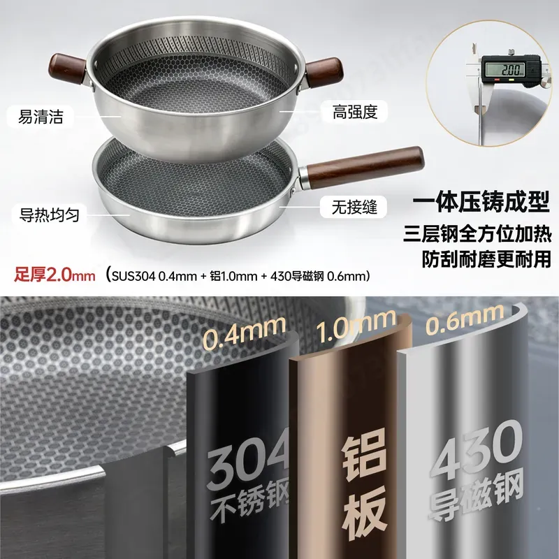 大容量三層厚底ステンレスカセットコンロ屋外鍋セットキャンプ調 - Camping Cooking Set Large のレビューと価格