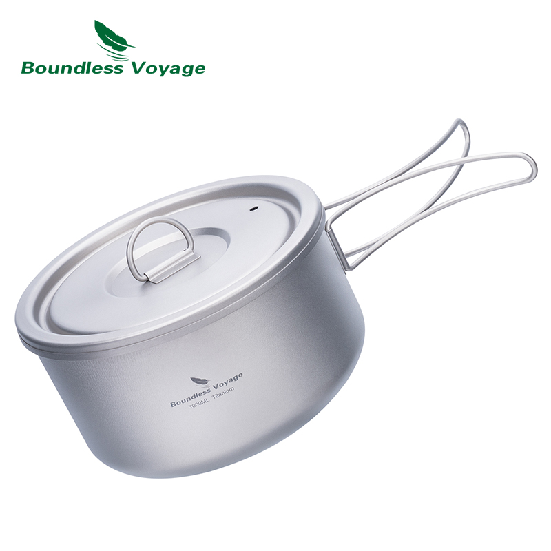 ふた付きのキャンプ用チタンポット,超軽量,屋外料理,単層,弁 - Camping Cooking Hardware のレビューと価格