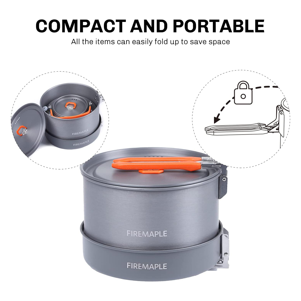 Fire Maple器具ハイキング調理セット熱交換器ポットパ - Camping Cooking Hardware のレビューと価格