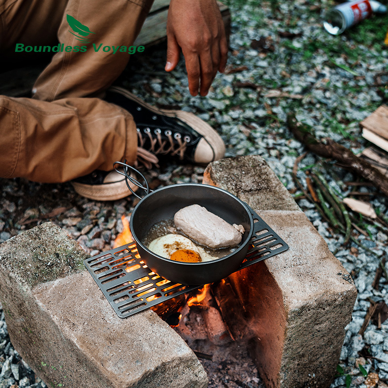 チタン製チャコールバーベキュープレート,頑丈,台所用品,バー - Camping Cooking Hardware のレビューと価格
