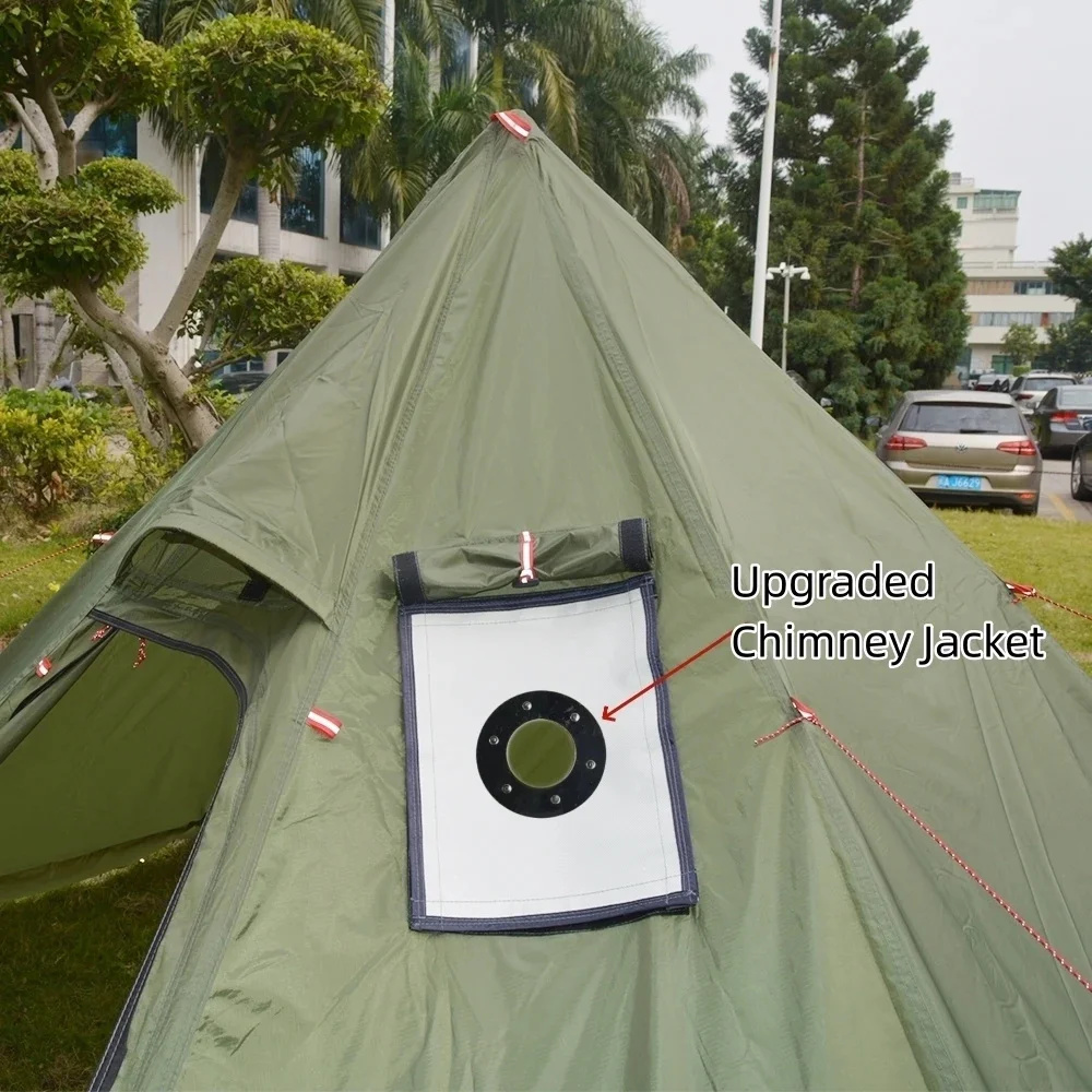 新しいピラミッドテントスノースカート付き超軽量屋外キャンプテ - Campfire Cooking In Another World のレビューと価格