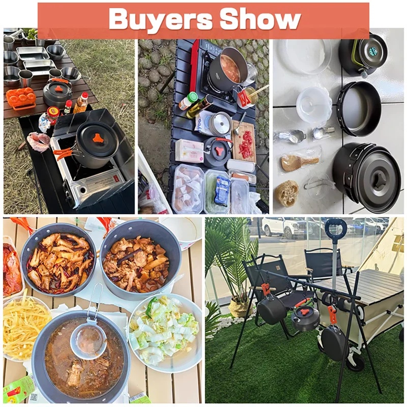 キャンプクッキングセット キャンプ調理器具 旅行用食器 アウ - Camping Cooking Hardware のレビューと価格
